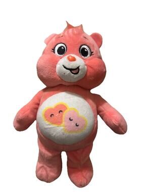 Care Bears Love-A-Lot Bear Plush Pink Hearts Basic Fun 2021